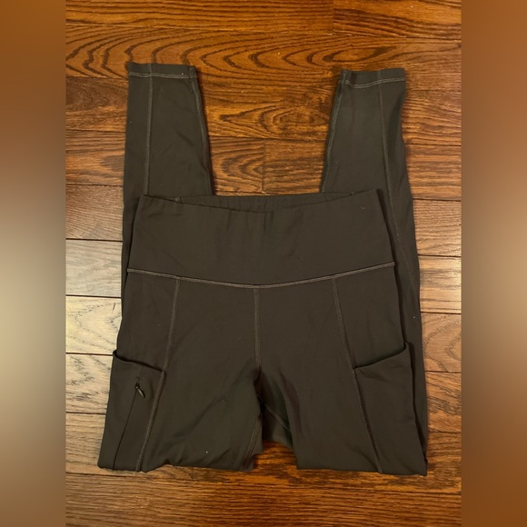 Athleta Womens Brown Mocha All in Tight Full Length Leggings with Pockets Size S - Picture 4 of 9